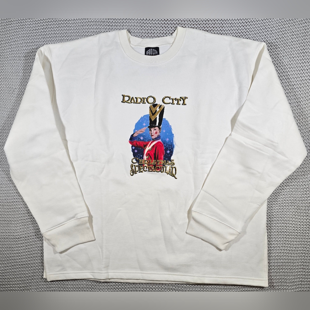 Radio City Music Hall New York City Christmas Sweatshirt Adult Sz Xxl White